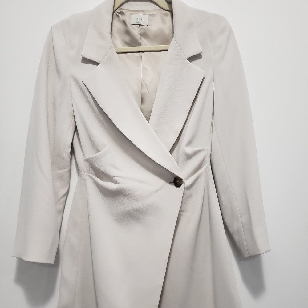 Aritzia Wilfred cream color blazer dress